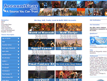 Tablet Screenshot of accountgear.com